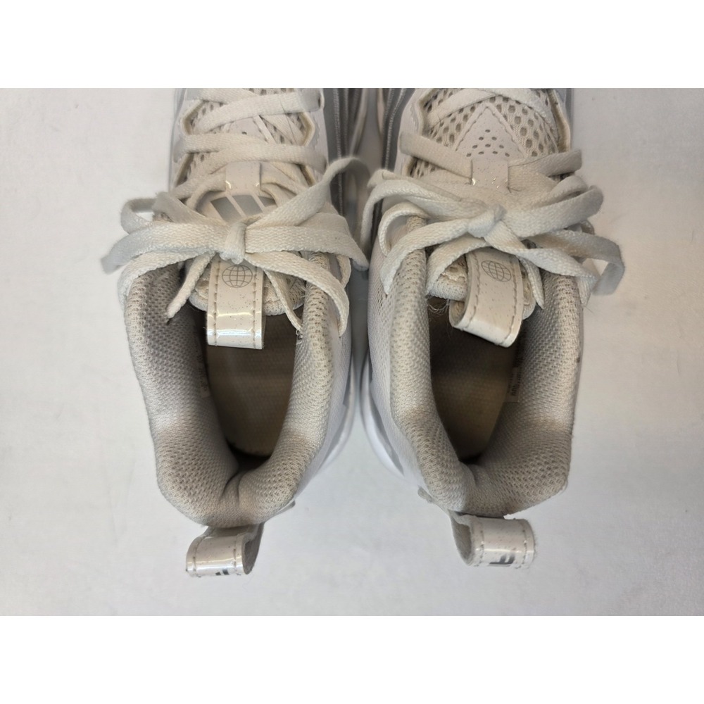 Adidas Kid's Size 1 Freak Spark 23 Football Cleats White/Silver Metallic - Picture 5 of 7